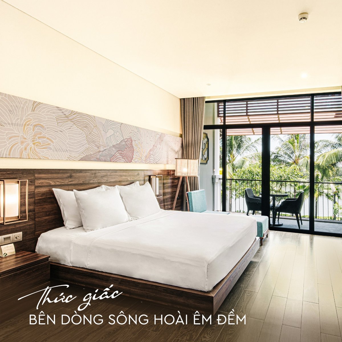 The river view brings a relaxing feeling