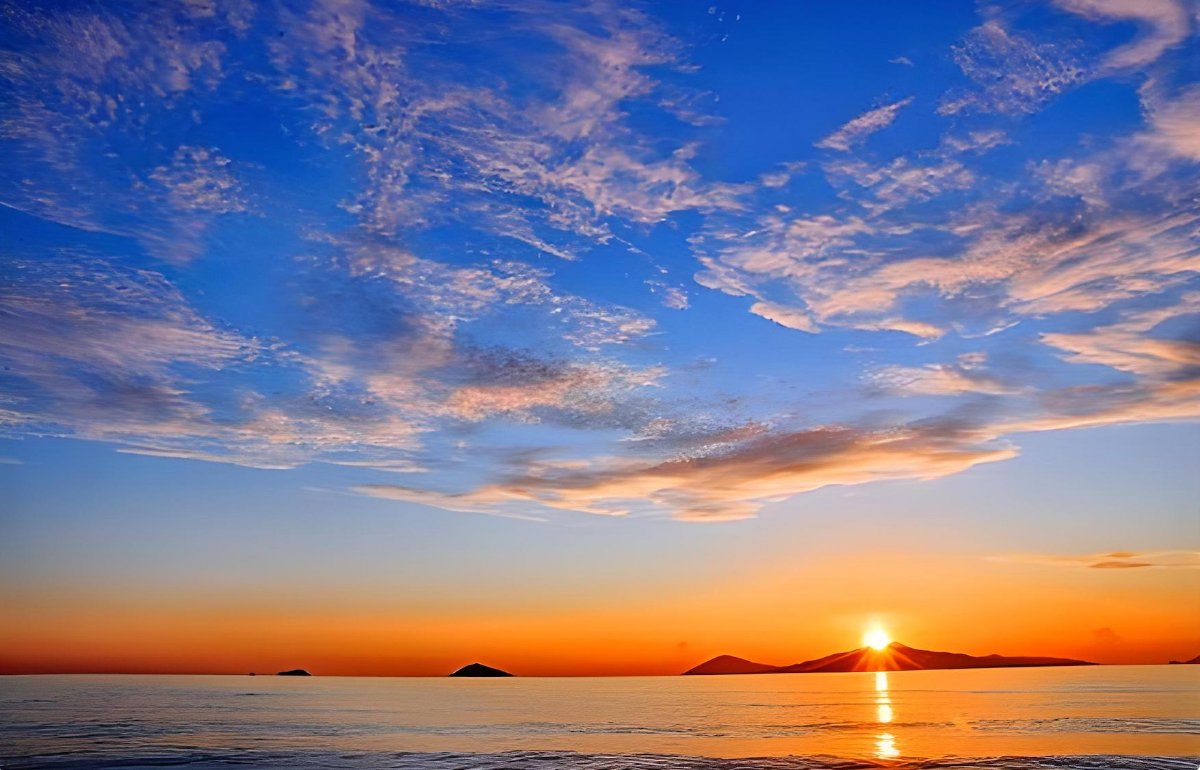 Brilliant sunset over An Bang Beach