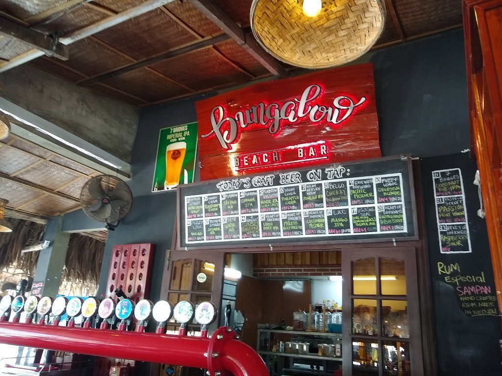 Bungalow Beach Bar offers a relaxed beachside atmosphere with craft beer and a friendly local feel
