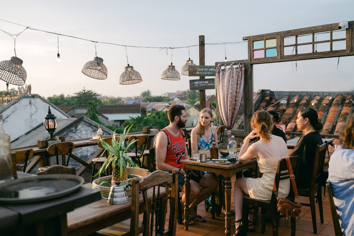 Me Hoi An Rooftop — a rooftop cafe overlooking Hoi An Ancient Town