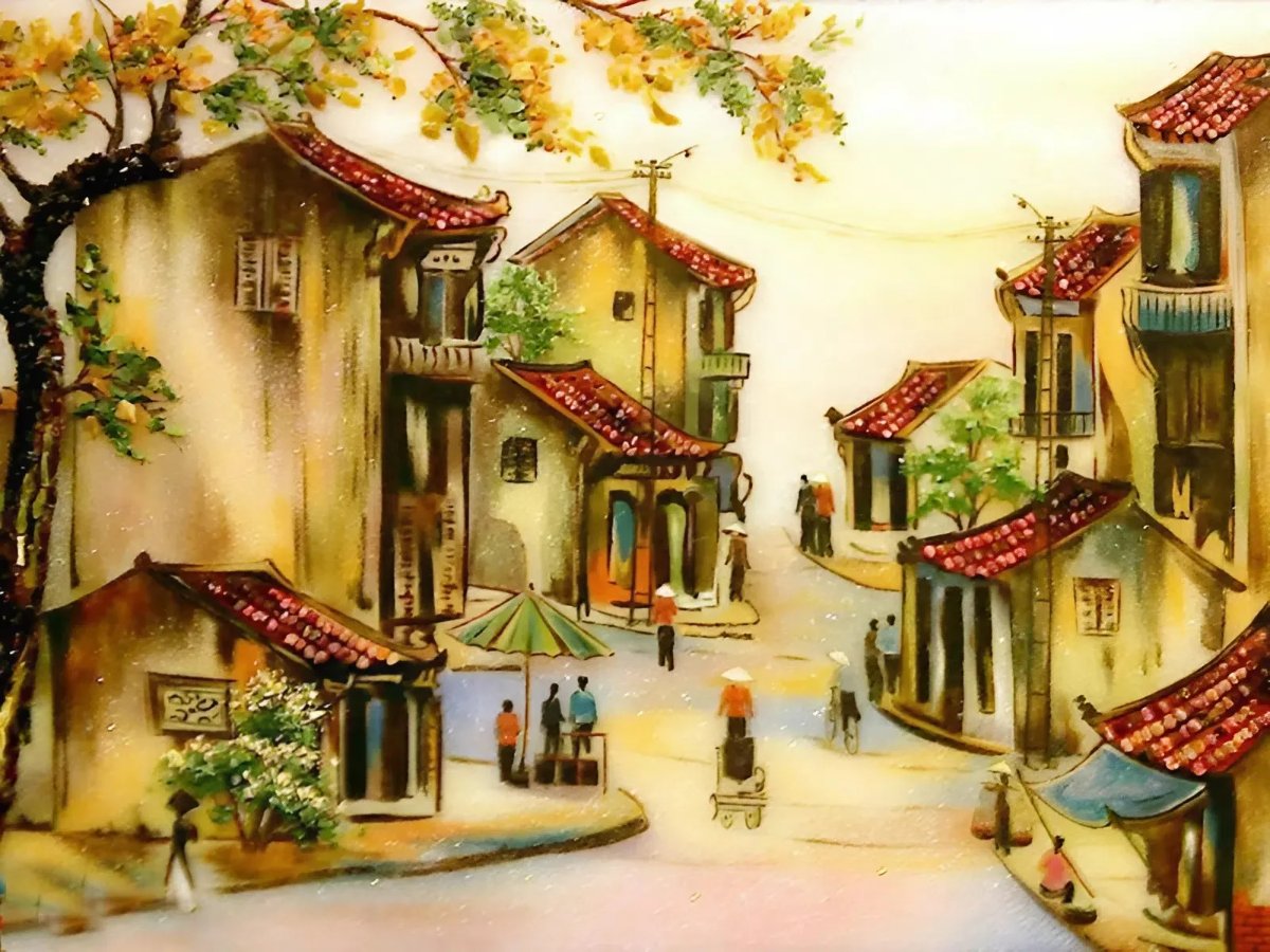 Tranh phố cổ - Phù hợp cho những ai thích sưu tầm hoặc tìm quà mang tính kỷ niệm