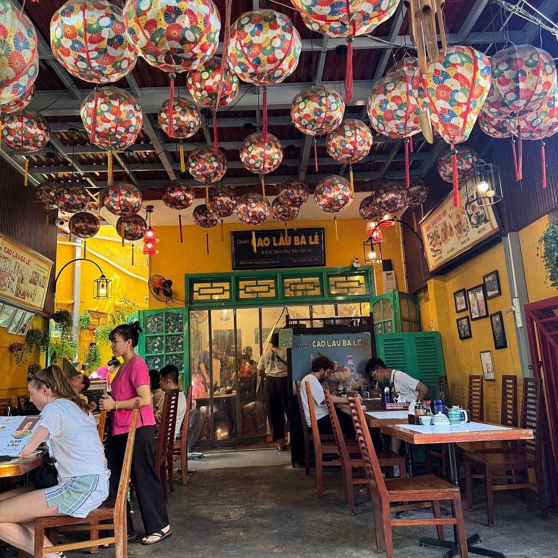 Ba Le Cao Lau Eatery offers a more spacious setting and a varied menu for groups and families